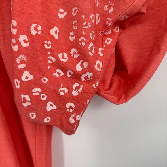 Chicos 2 Weekends Coral Pull-On Pants White animal print Hem Size large Womens - Picture 7 of 13